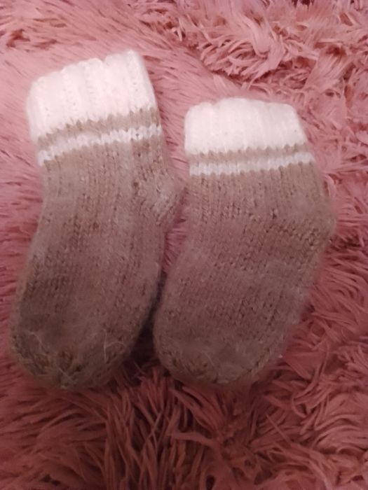 Теплі шкарпетки з натурального хутра.