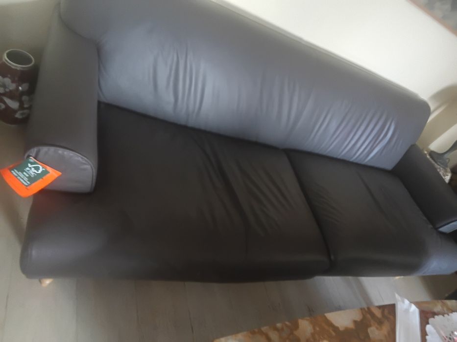 Kanapa skórzana brazowa 200/100 nowoczesnao