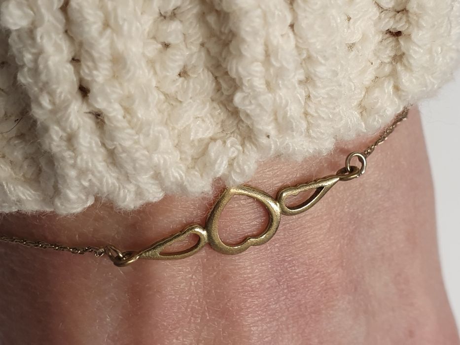 Lilou bransoletka srebro zlocone 925