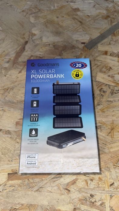 Павербанк Goodmans XL Solar Powerbank 10 000 мА·ч
Goodmans XL Solar Po