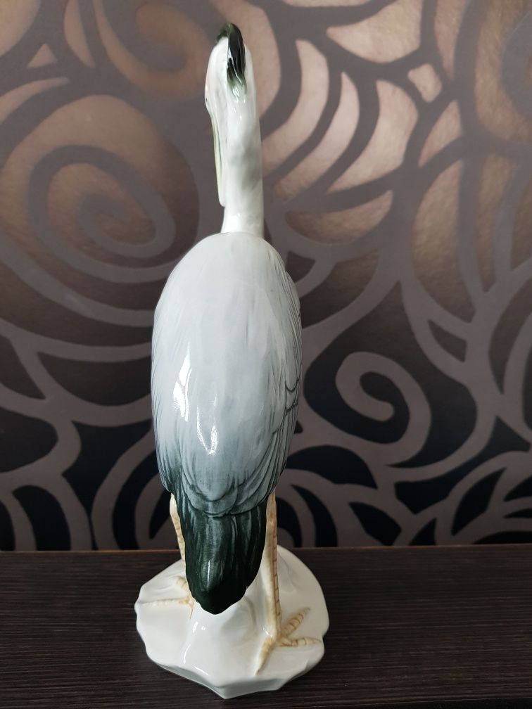 Czapla figurka z porcelany Karl ENS
