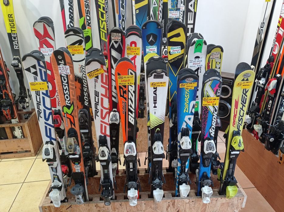 Narty Head Team junior 100cm, R 8m, Piękne, Biało-Czarne