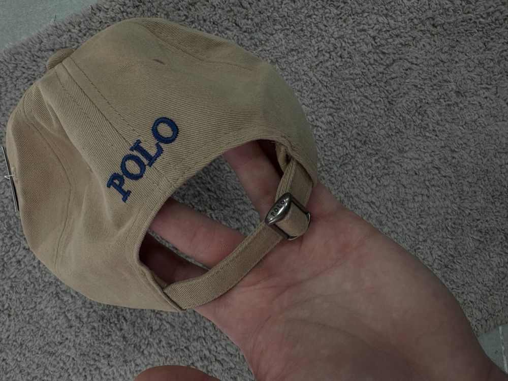 Кепка Поло Ральф Лоурен/ polo ralph lauren бейсболка чорна/ бежева