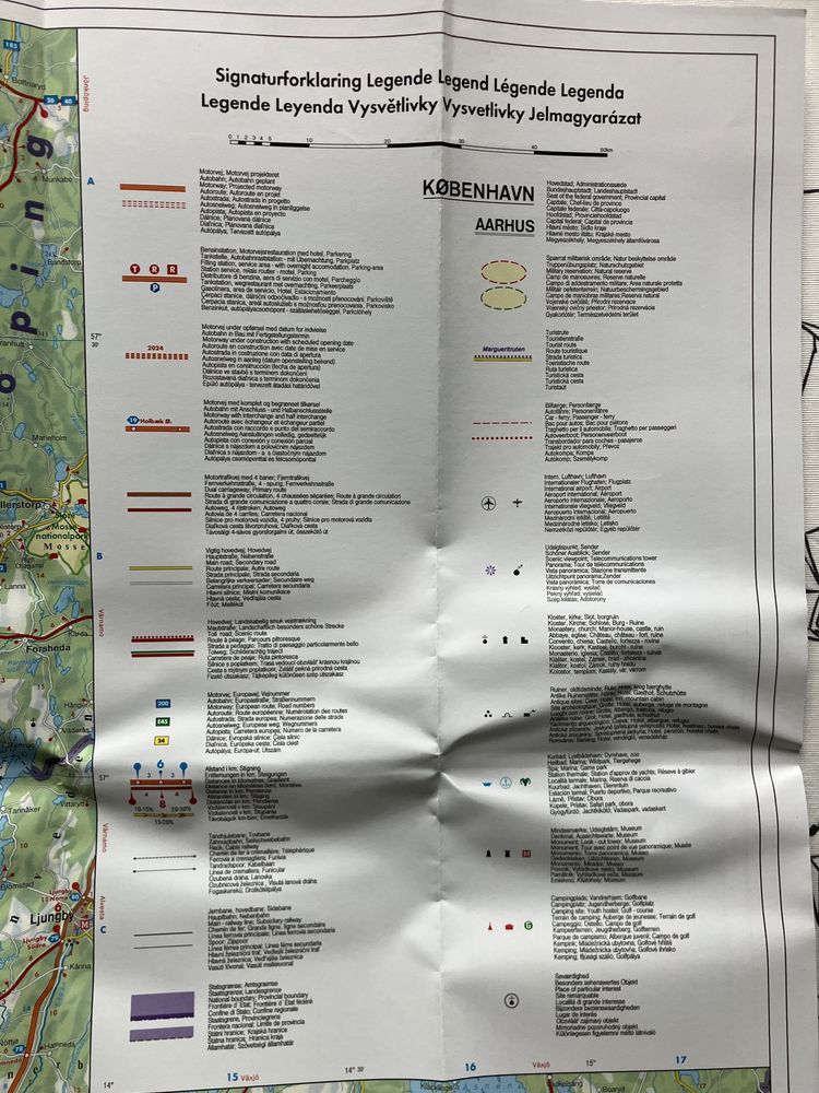 Mapa Dania i Wyspy Owcze 1:400 000