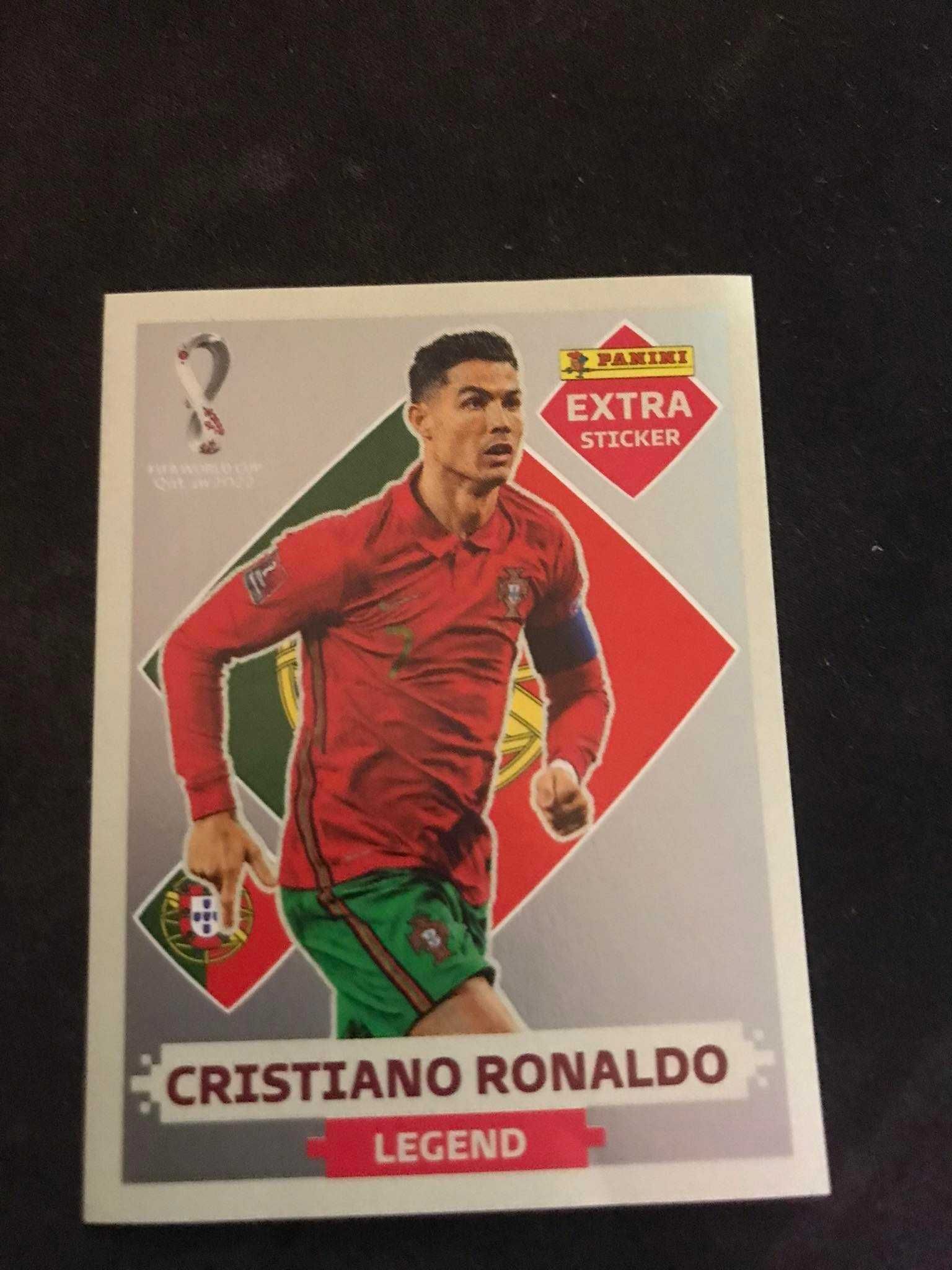 Cromo Cristiano Ronaldo -EXTRA STICKER LEGEND SILVER- Mundial2022