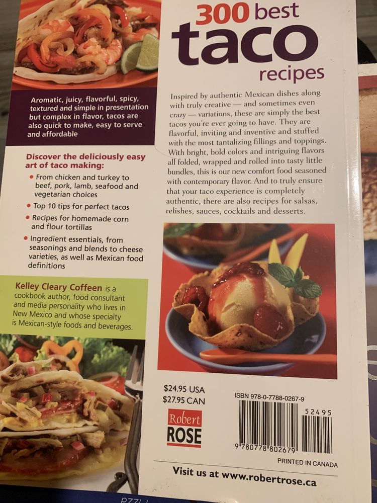 Livro “ 300 best taco recipes” by Kelly Cleary Coffeen