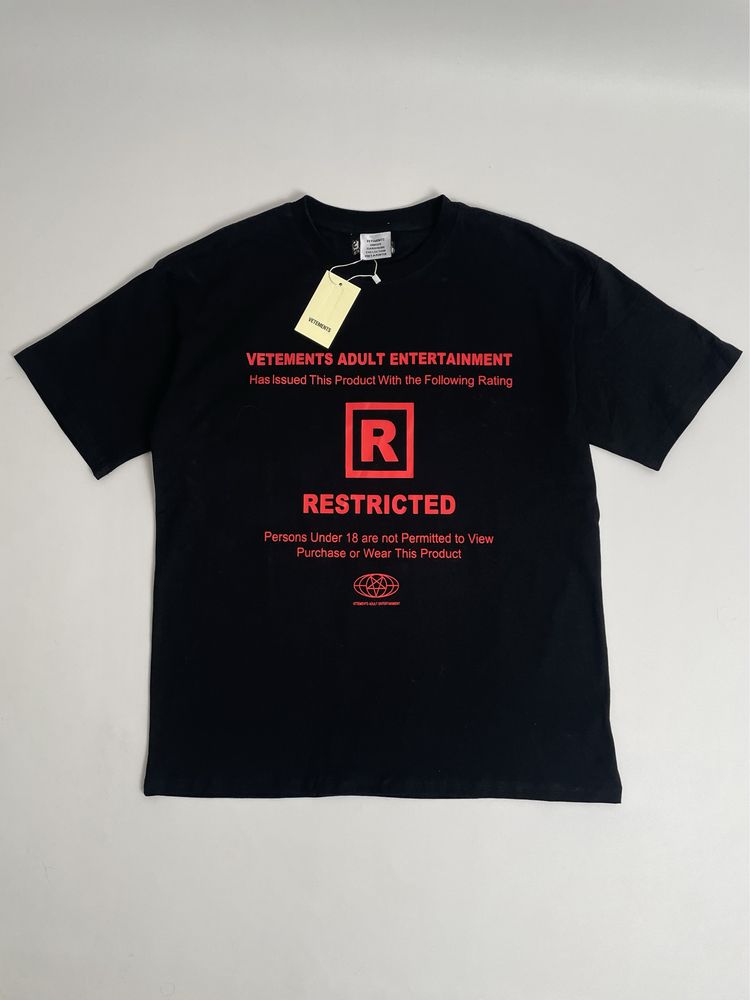 Vetements restricted футболка ветмо balenciaga rick owens