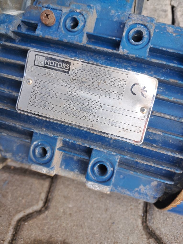 Okazja motoreduktor 0,75kw 30obr