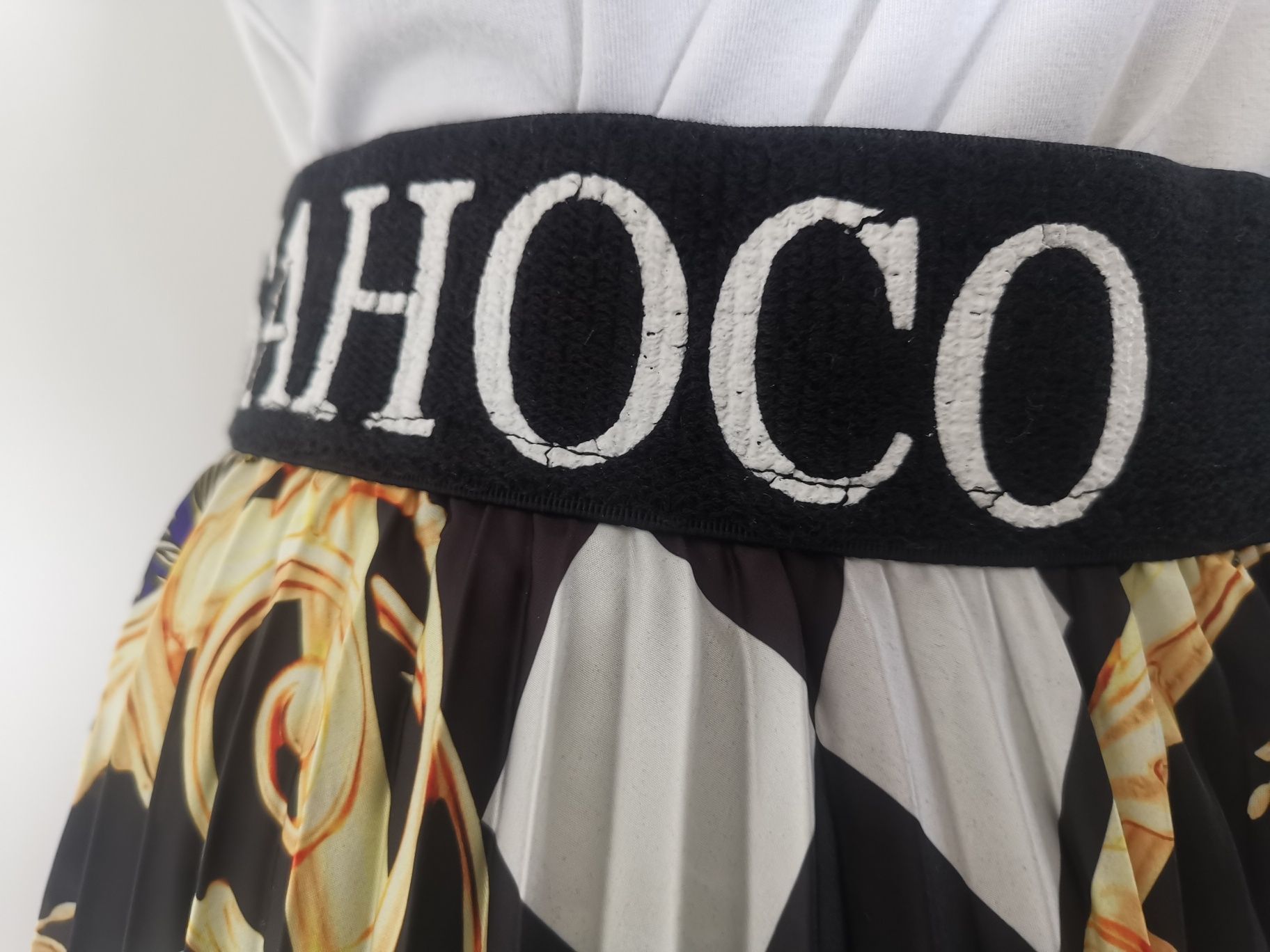 Kolorowa spódnica Sahoco w stylu Versace