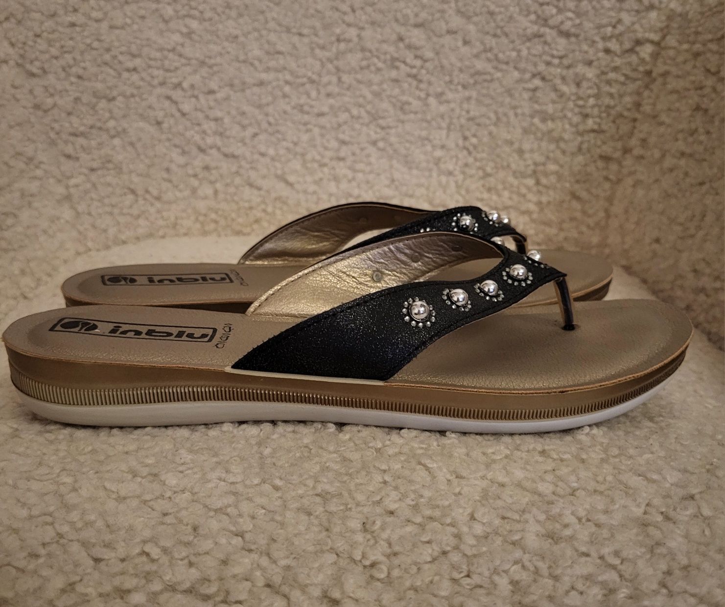 Srebrne Japonki Damskie Inblu r 41 r 42