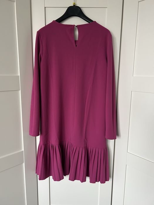 Rózowa sukienka plisa M/L