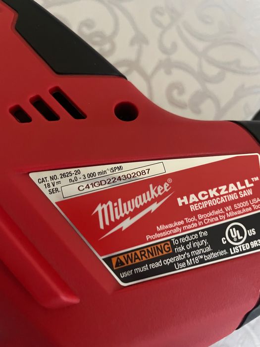 Milwaukee M18/Пила шабельна 2625-20/Пила шабельна 2621-20