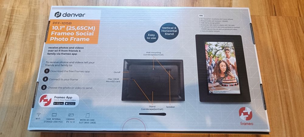 Ramka cyfrowa - Denver PFF-1015B - NOWA