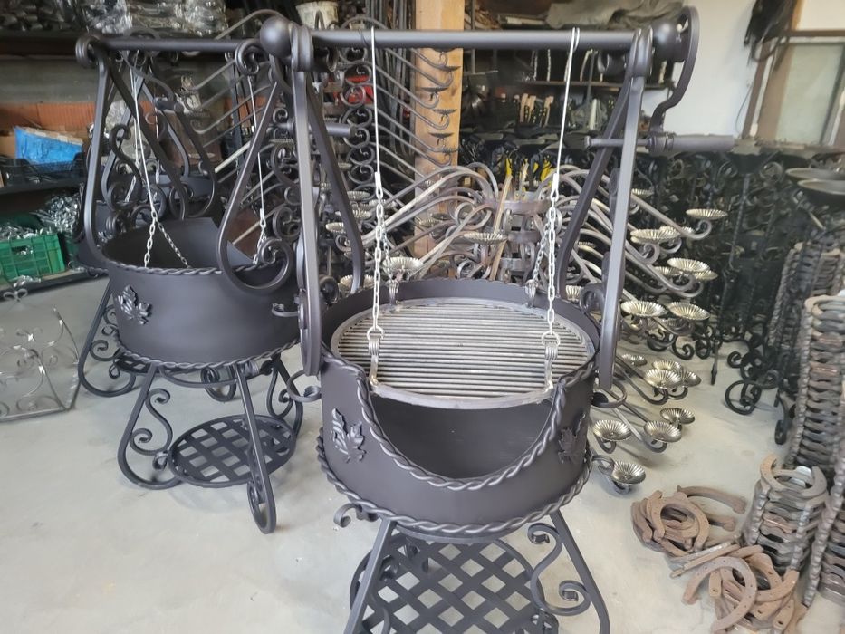 Nowy Grill ogrodowy KUTY solidny PIĘKNY GRIL OGRODOWY Palenisko wędzar