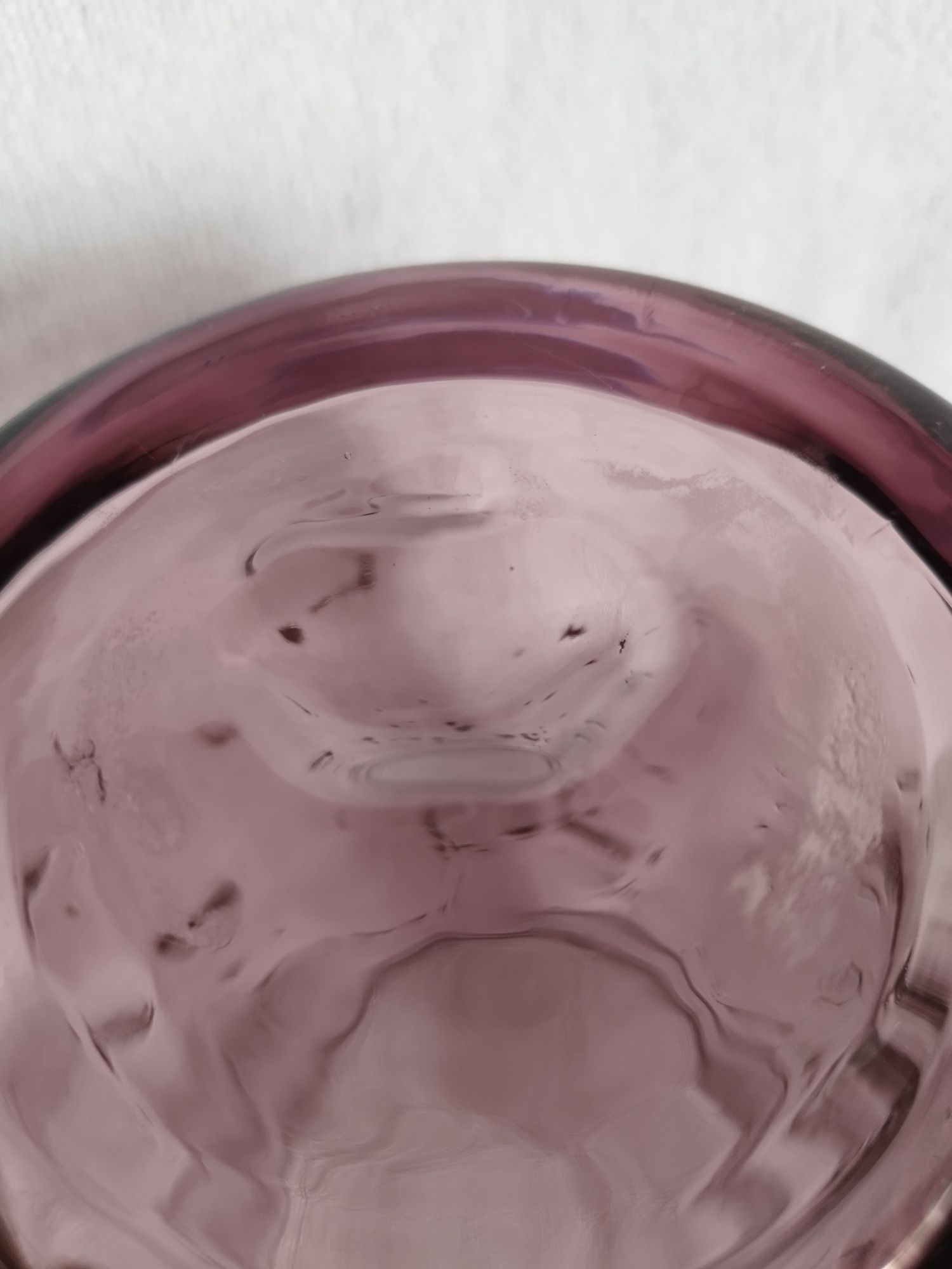 Zestaw 2 wazonów grube szkło kolorowe