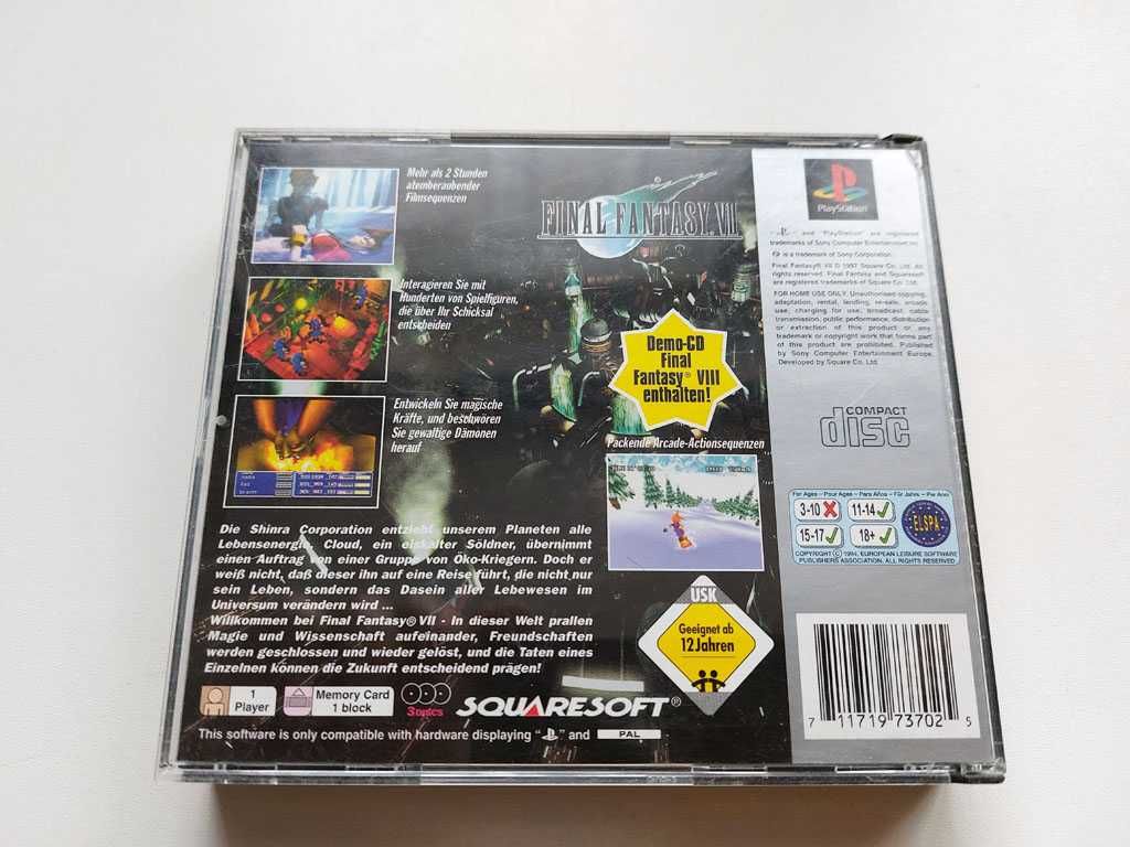 Final Fantasy VII - PlayStation 1 - PSX - PS One - PS1