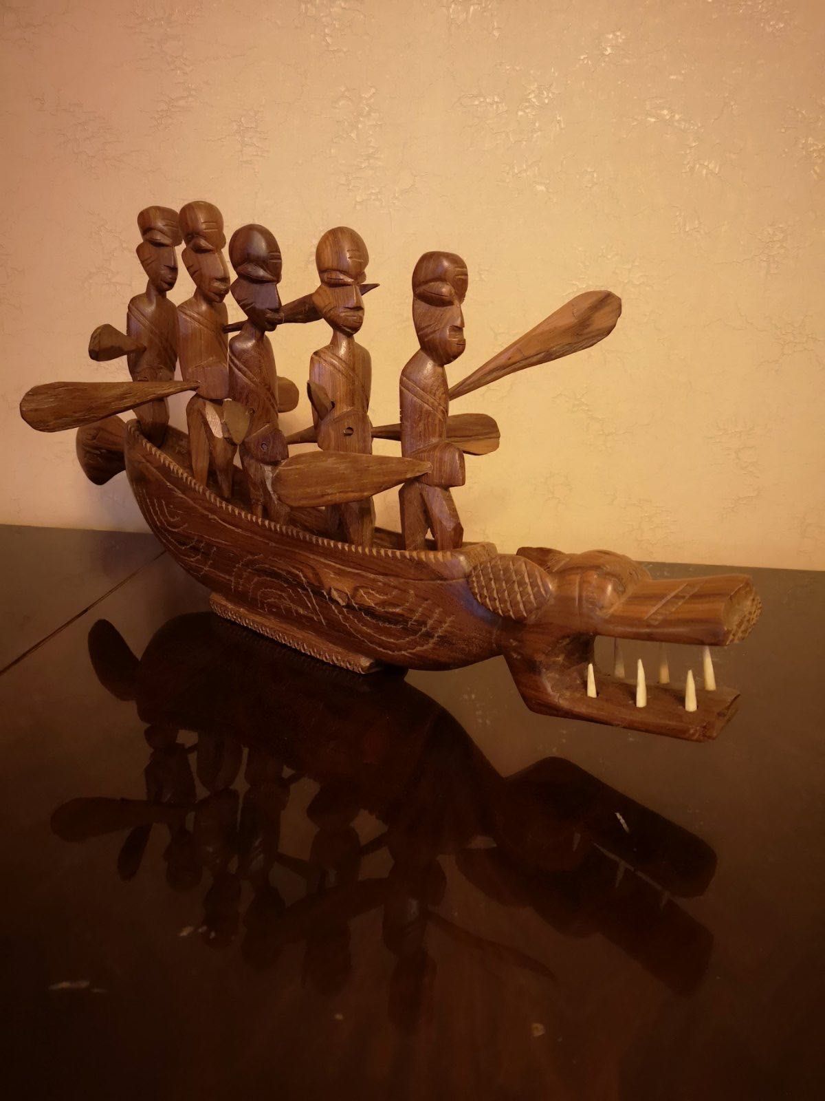 Статуэтка лодка, Африканская ручная работа