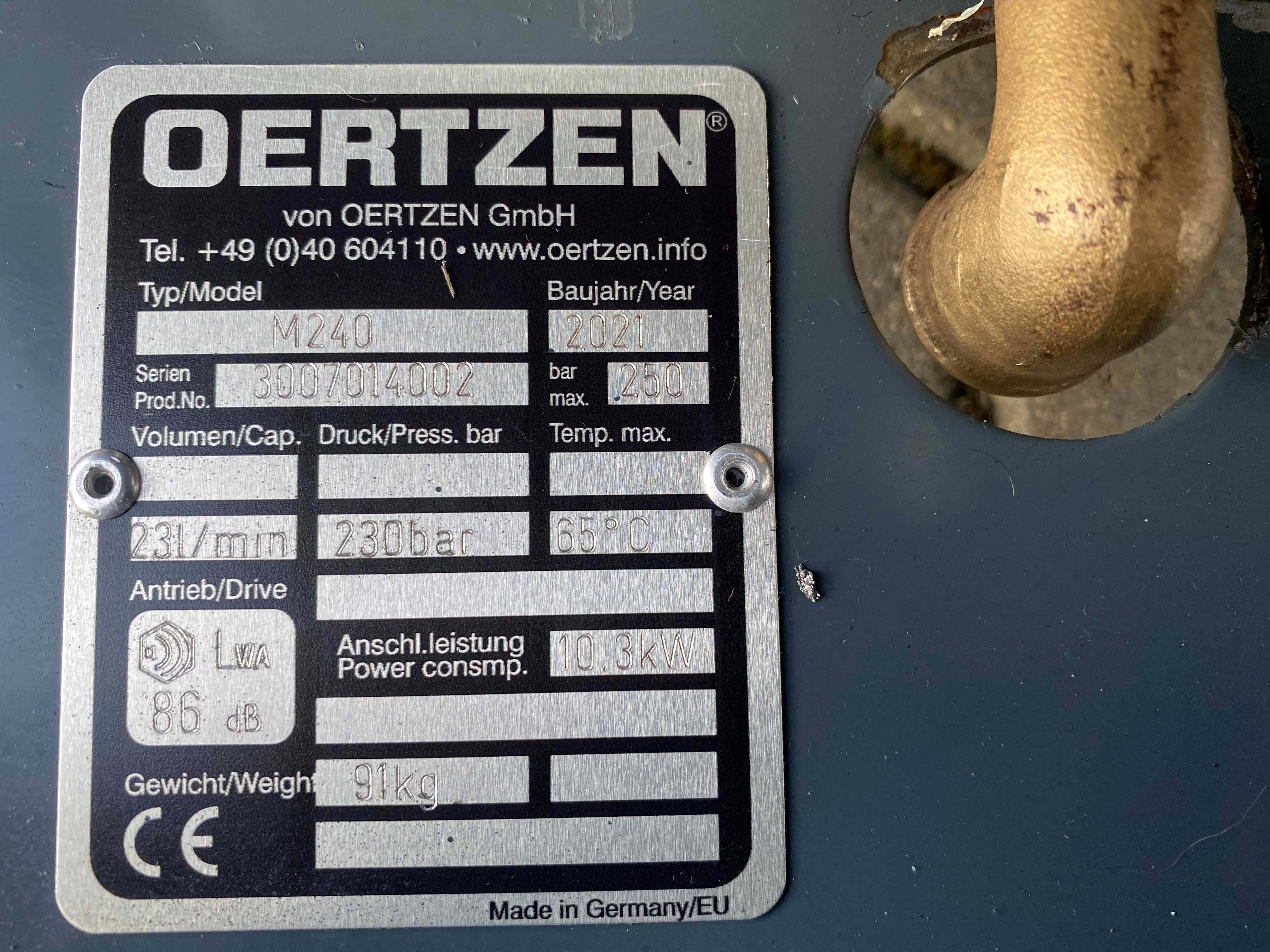 Myjka ciśnieniowa spalinowa Oertzen M 240 z 2021r