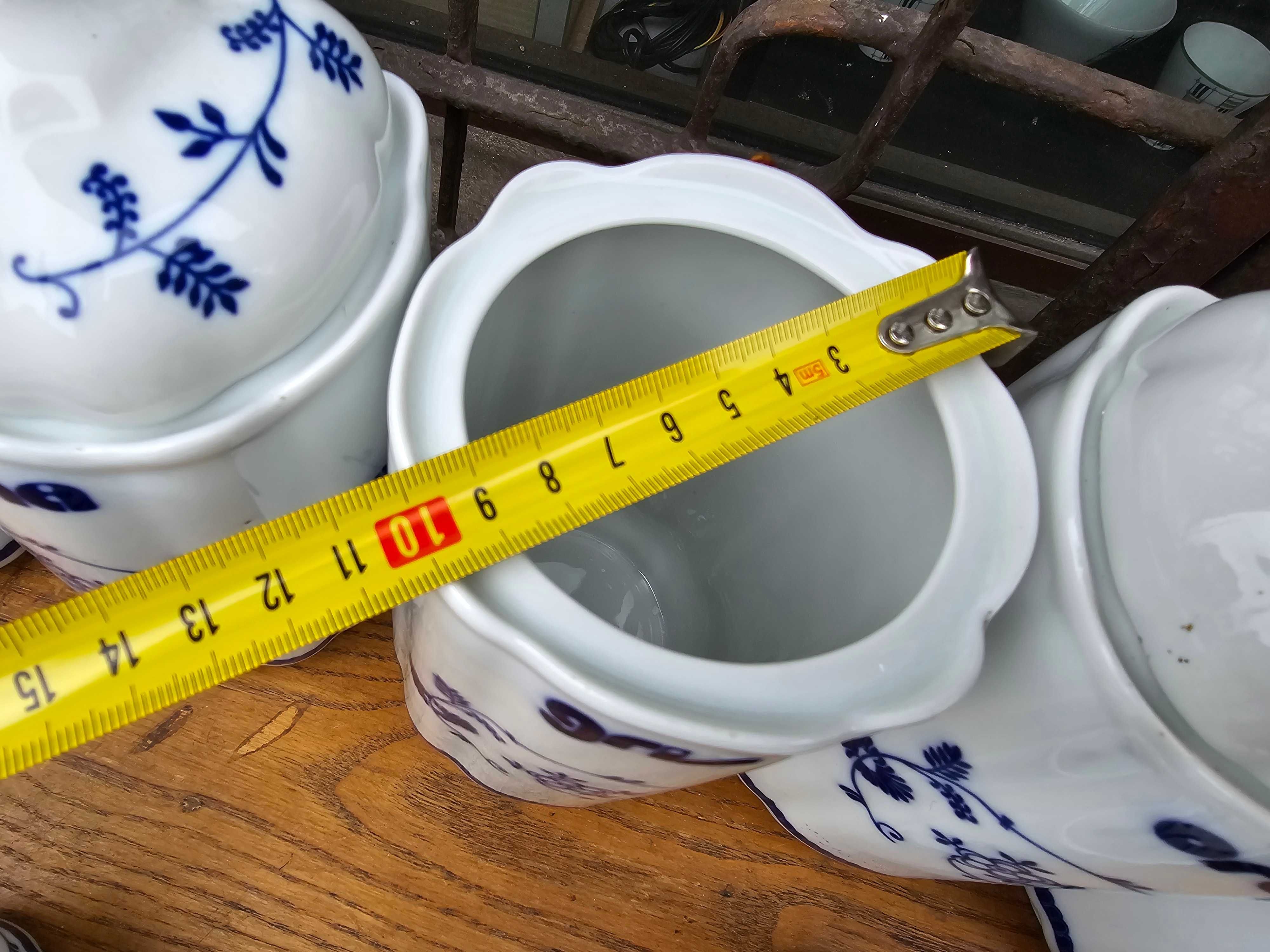 Stare porcelanowe pojemniki na przyprawy wielki zestaw