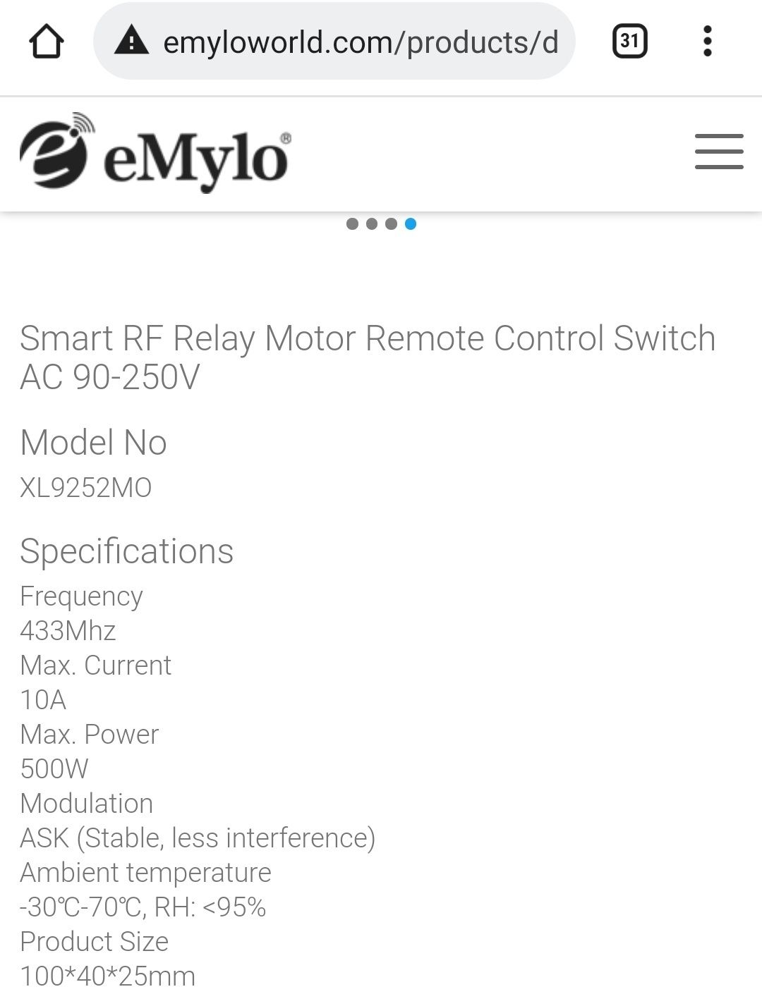 eMylo Remote Control Design for Motor