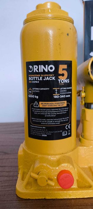 Podnośnik hydrauliczny słupkowy lewarek samochodowy warsztatowy Rino5T