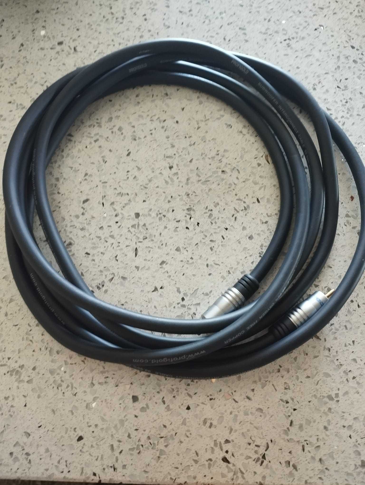 Cabo para subwoofer da marca Profigold