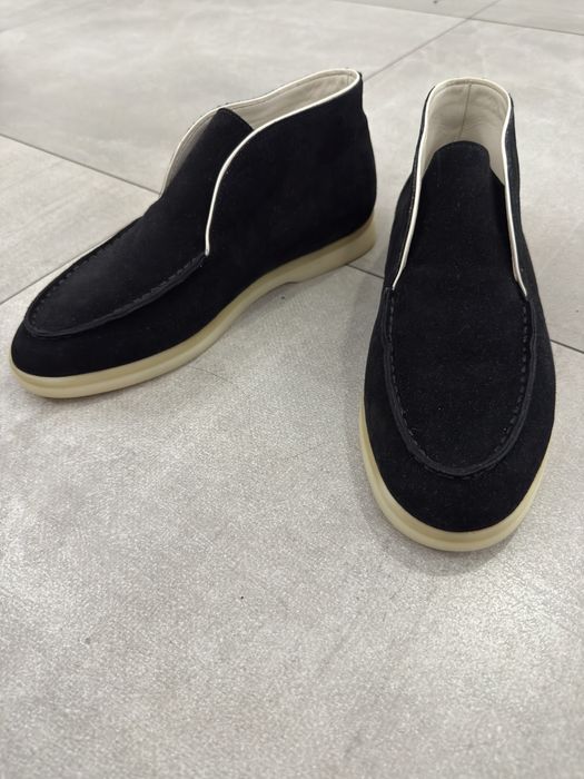 Чоловічі замшеві лофери чорні