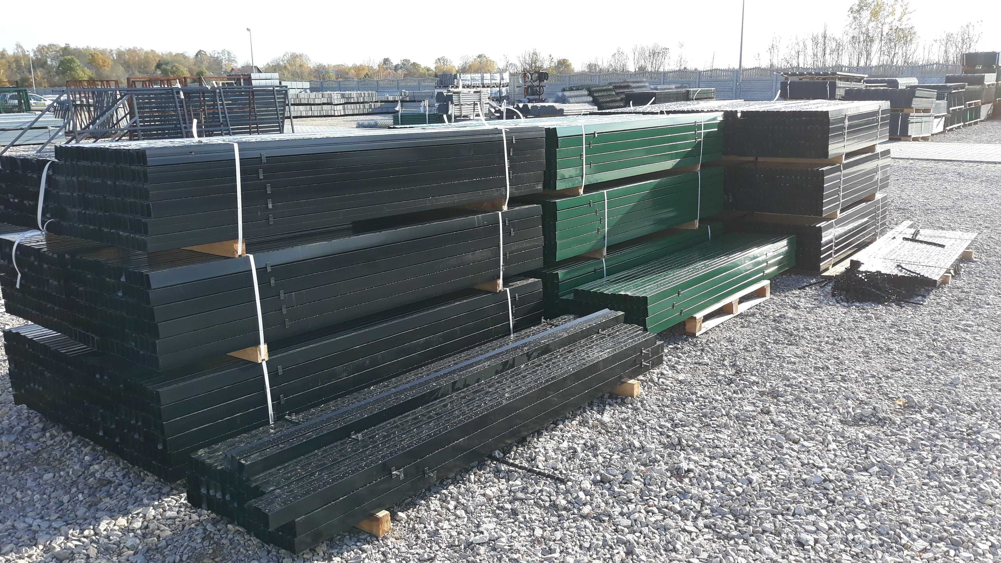 Słupek ogrodzeniowy ocynkowany + RAL 60x40 2000mm