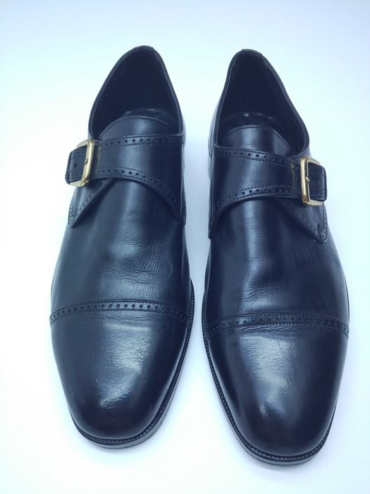 Moreschi. 40.5 р. Туфлі чорні чоловічі. Монкі. Туфли черные. Монки