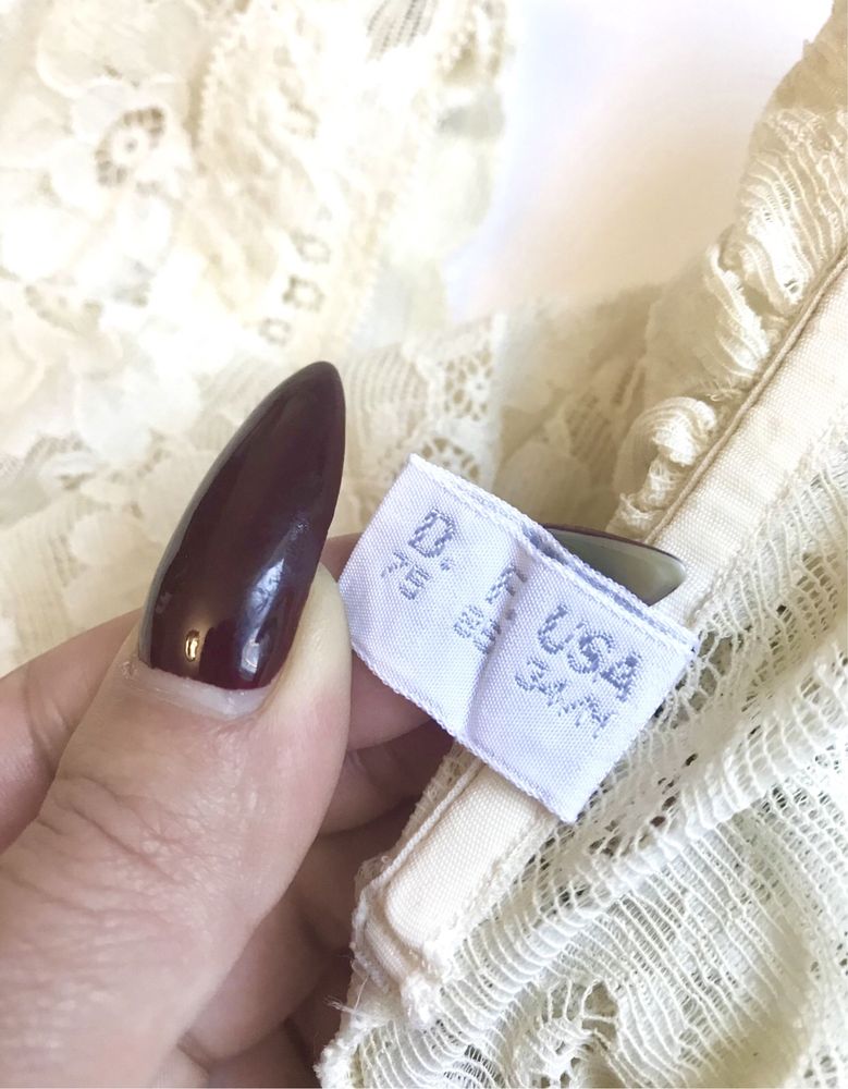 Боді Мереживне. Ваніль. Якісне. Італія. 75 B. (S розмір)