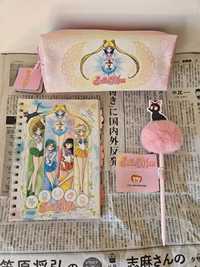 Sailor moon - Conjunto estojo, caneta e caderno