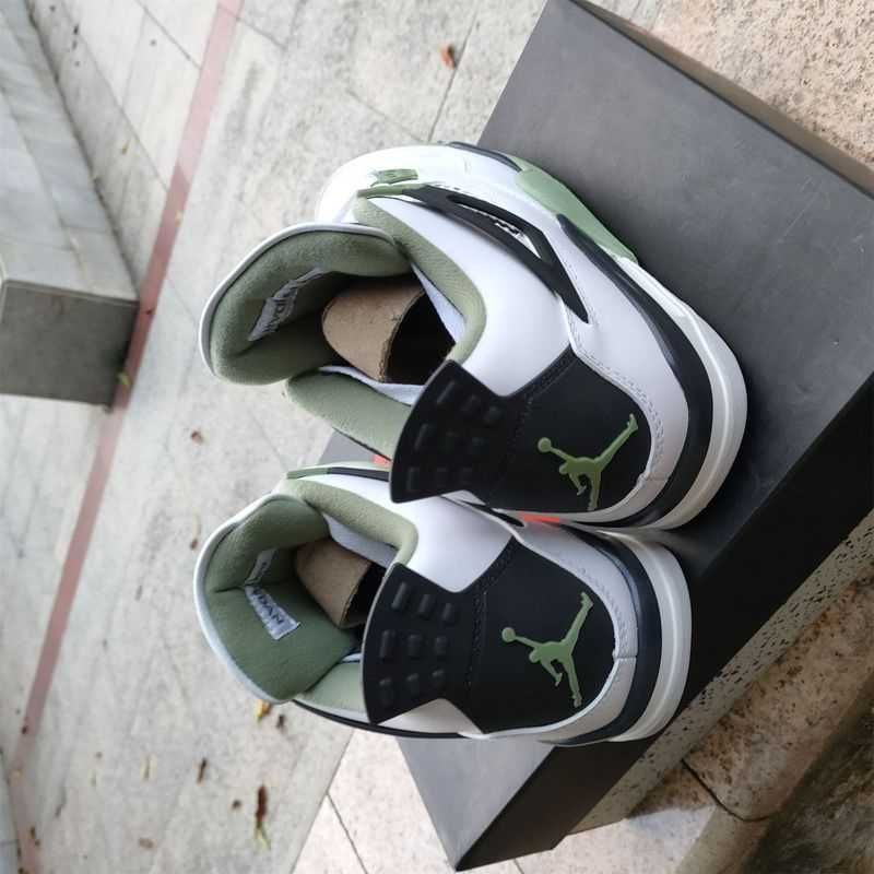 Nowość*NowyJordan4NikeAir4 GreenunisexTrampk 38
