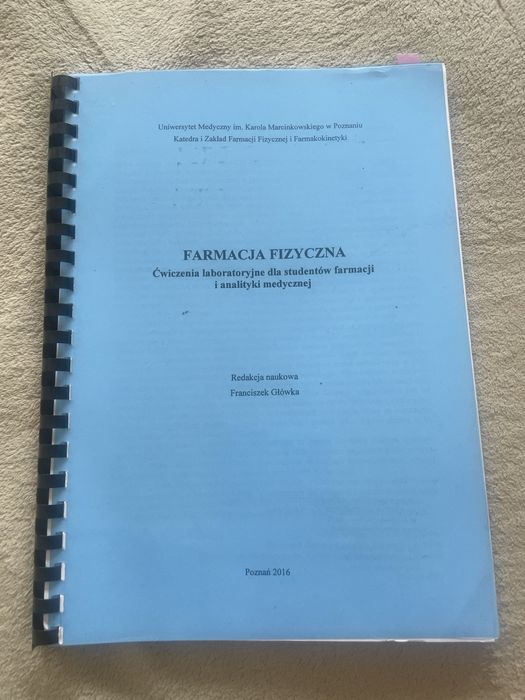 Farmacja fizyczna - ćwiczenia laboratoryjne
