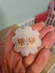 Kolczyki  sztyfty pomeranian szpic  miniaturowy boo
