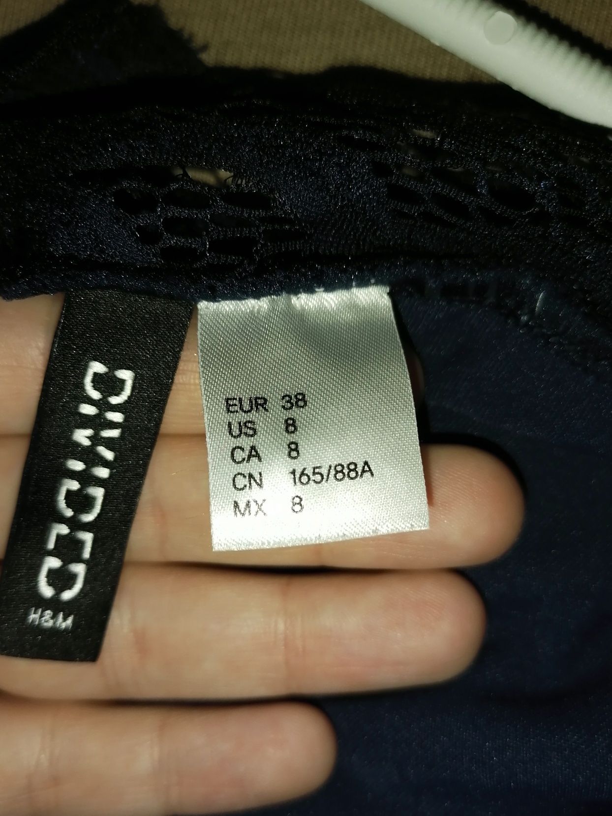 Sukienka koronkowa  damska 36/38 h&m