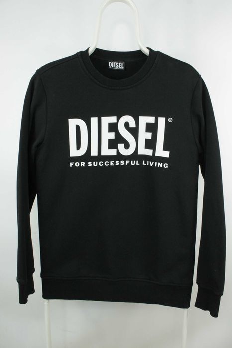 Щільний Світшот кофта Diesel Black Sweatshirt Оригінал Розмір XS-S