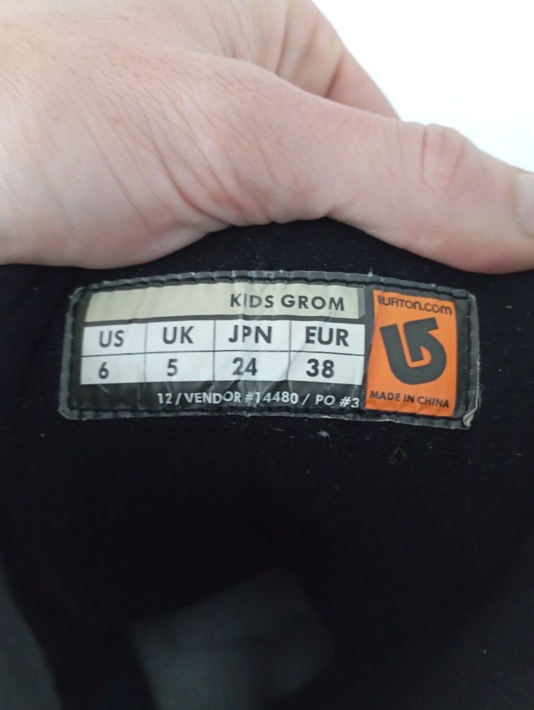 Buty zimowe śniegowce dziecięce Burton 34 snowboard
