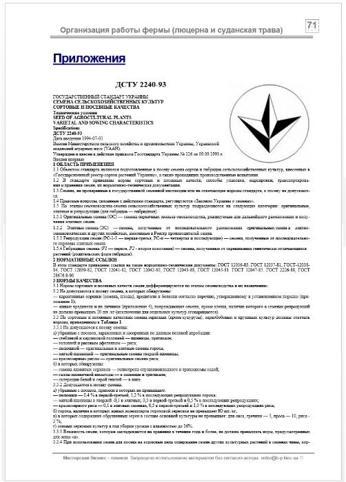 Бизнес-план Кормовая люцерна. Суданская трава (сорго). Корм для КРС