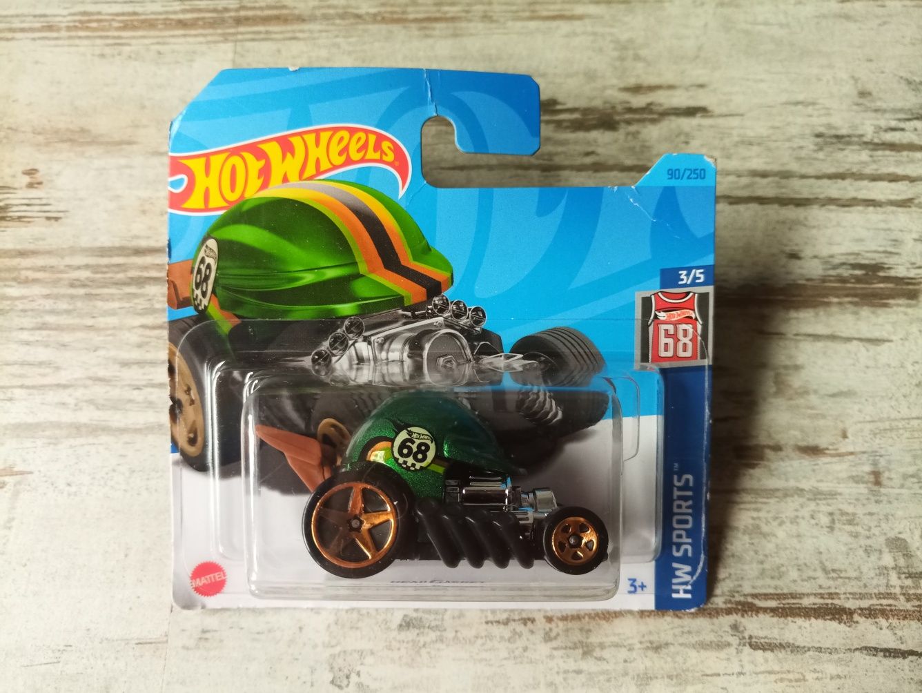 Hot Wheels Head Gasket Green Helmet NOWY