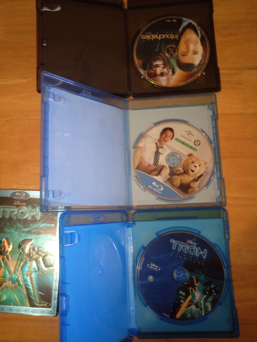 Blu-Ray Tron, Ted e Intouchables