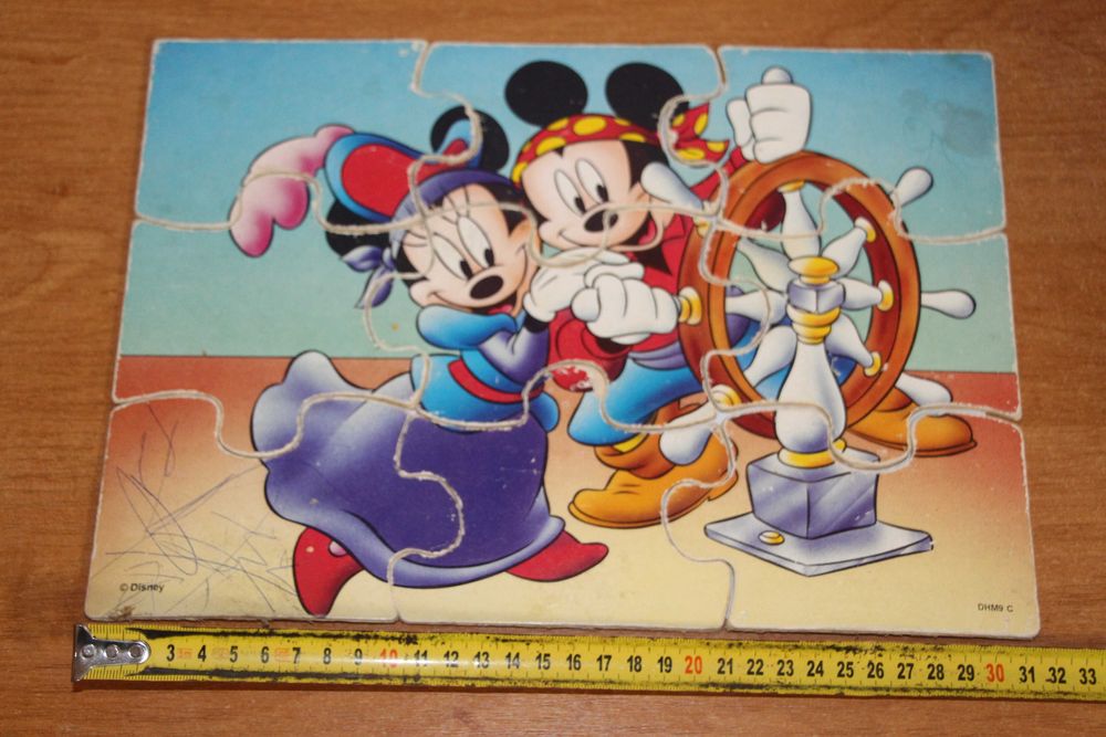 Пазлы деревянные 23*32 Микки-маус