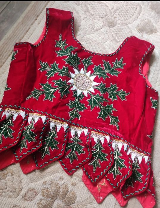 Gorset góralski czerwony XXL