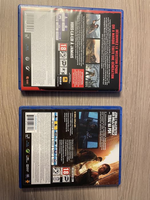 Komplet gier Red Dead Redemption 1 PS4 + The Last Of Us Remastered PS4