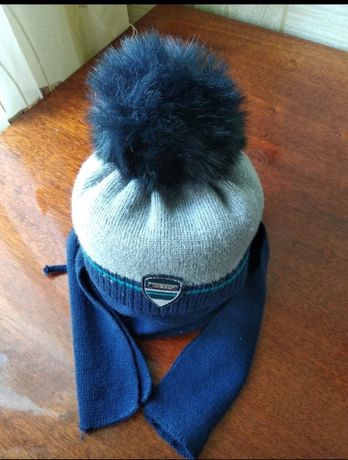 Зимняя шапка+шарф. Зимний комплект