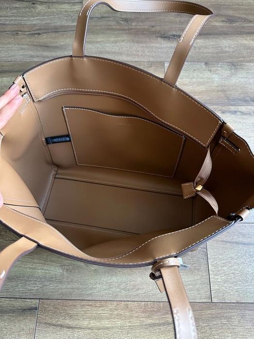 Сумка коричнева жіноча вмістка reserved трендова шопер великс