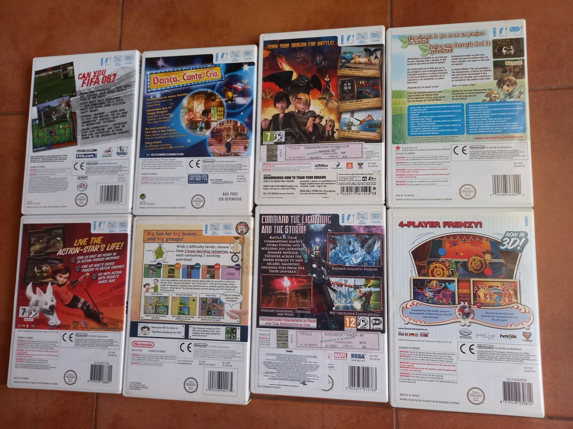 Jogos para Nintendo Wii.