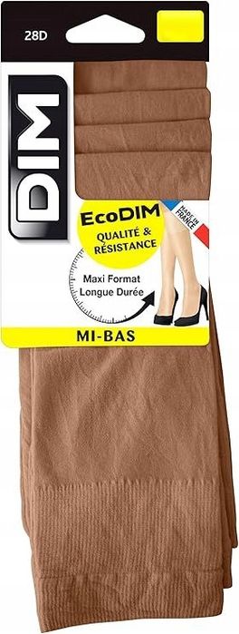 Dim Ciemne Miękkie Damskie Podkolanówki (12 Sztuk) Rozmiar 35-41