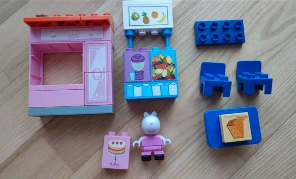 PlayBIG klocki świnka pepa peppa pig suzy cake shop construction set