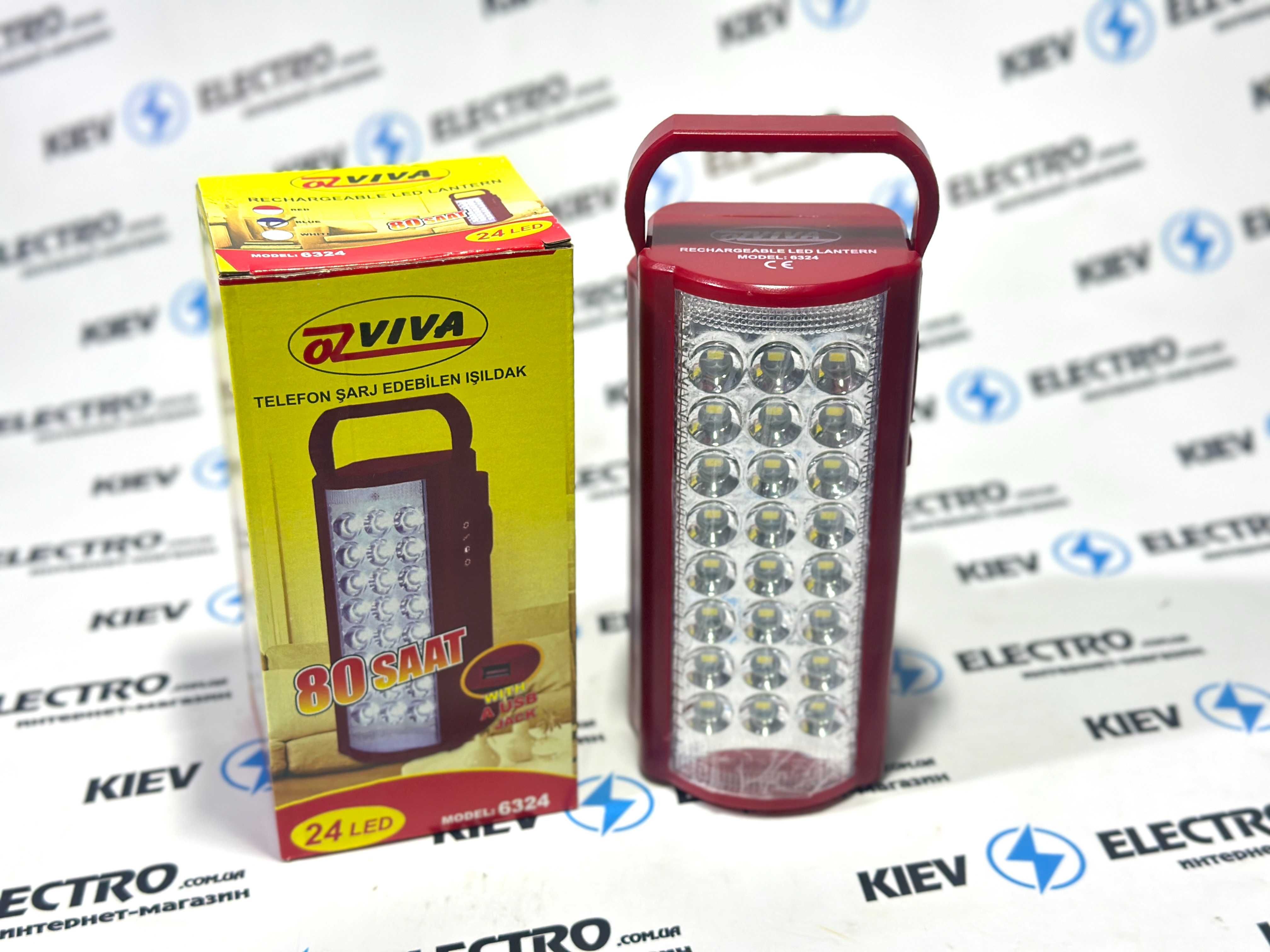 Новый светодиодный фонарь-повербанк 80час работы VIVA TURKEY LED