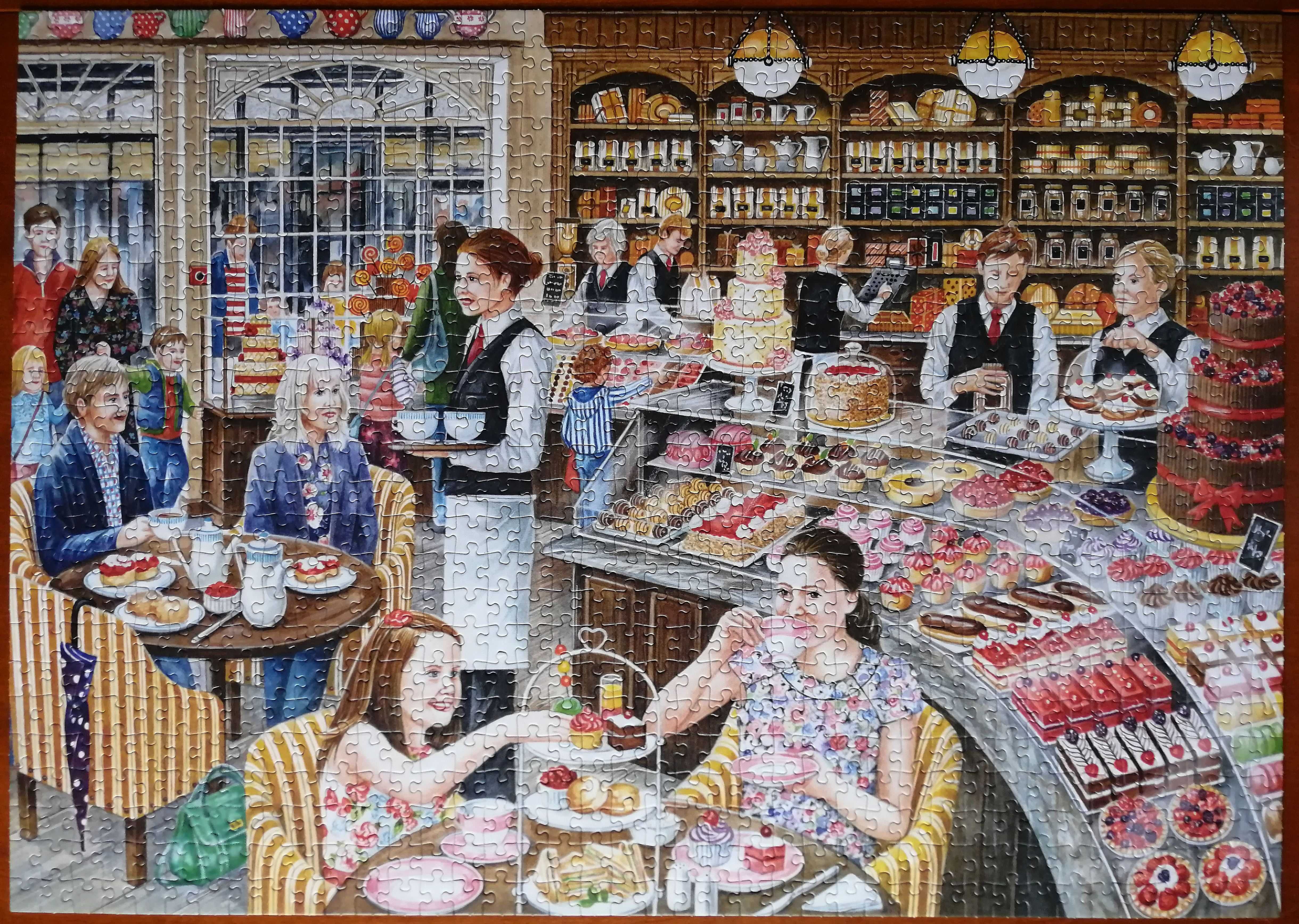 Puzzle FALCONE 1000 - Tea for Two (Fiona Osbaldstone) kompletne